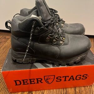 Deer Stags Men's Charcoal Hiking Boots